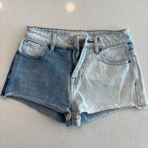 PacSun Women's Blue and Light Blue Jean Shorts